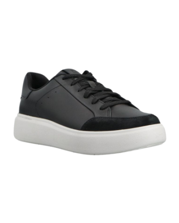 FitFlop RTG Leather Lace Up Trainers Black