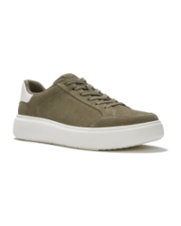 RTG Suede Lace Up Trainers Grey Sage/Cream