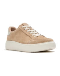 RTG Suede Snake Lace Up Trainers Hazelnut