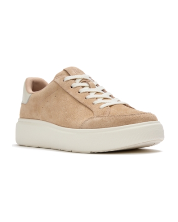 FitFlop RTG Suede Snake Lace Up Trainers Hazelnut