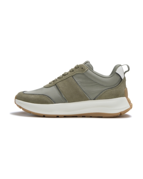 F-Mode Flow Mesh Metallic Trainers Grey Sage