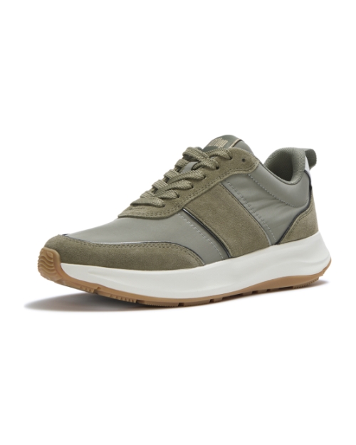 F-Mode Flow Mesh Metallic Trainers Grey Sage
