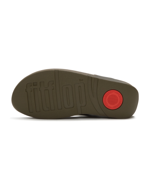 Lulu Adornment Toe-Post Sandals Deep Olive