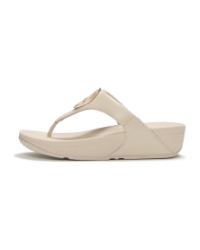 Lulu Adornment Toe-Post Sandals Hazy Taupe