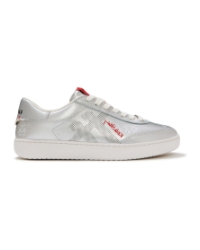 Fitflop X Keith Haring The Dash Trainers Metallic Silver