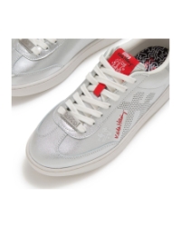 Fitflop X Keith Haring The Dash Trainers Metallic Silver