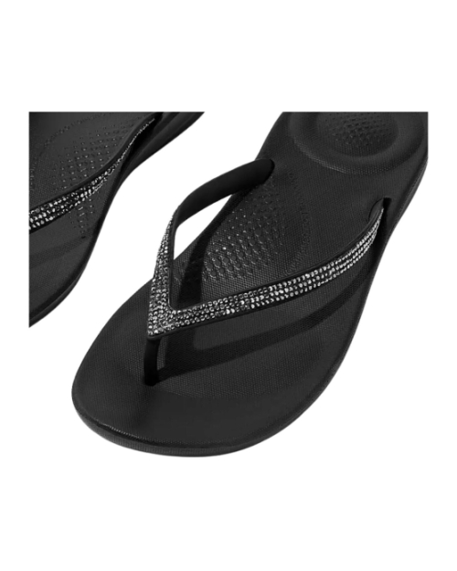 Fitflop X Keith Haring Iqushion Button Flip-Flops Black