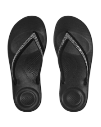 Fitflop X Keith Haring Iqushion Button Flip-Flops Black