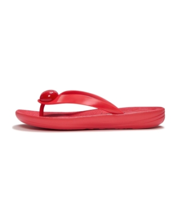 FitFlop Fitflop X Keith Haring Iqushion Button Flip-Flops Signal Red