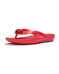 Fitflop X Keith Haring Iqushion Button Flip-Flops Signal Red