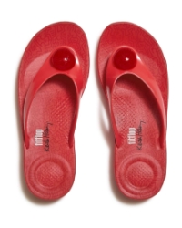 Fitflop X Keith Haring Iqushion Button Flip-Flops Signal Red