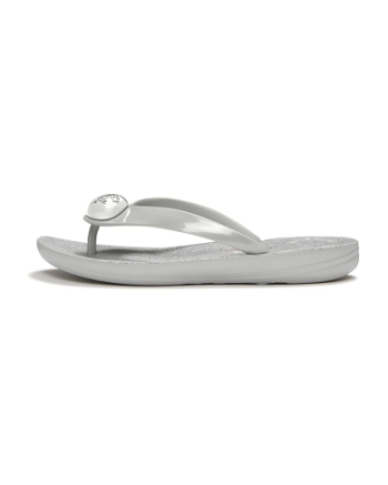 FitFlop Fitflop X Keith Haring Iqushion Button Flip-Flops Metallic Silver