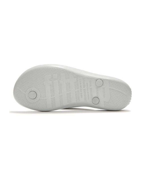 Fitflop X Keith Haring Iqushion Button Flip-Flops Metallic Silver