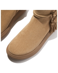 IQ-Comff Tassel Suede Short Boots Camel