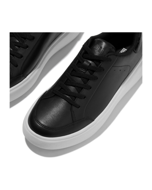 Rtg Sequin-Backtab Leather Sneakers Black