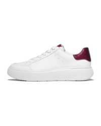 Rtg Sequin-Backtab Leather Sneakers Urban White/Ruby