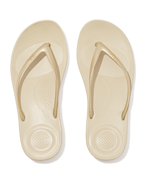 Iqushion Ergonomic Flip-Flops TPU Gold