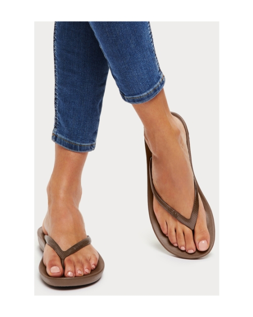 Iqushion Ergonomic Flip-Flops TPU Bronze