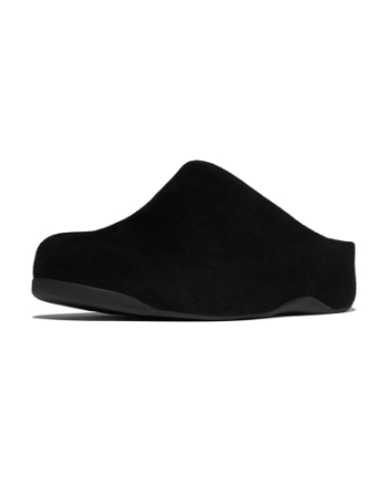 FitFlop Shuv Suede Clogs All Black