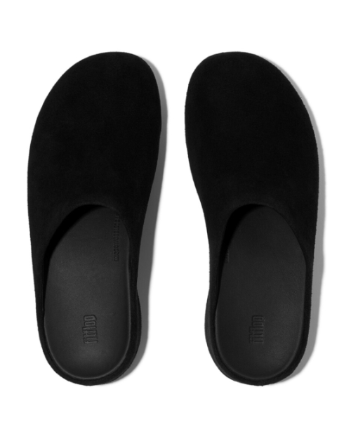 Shuv Suede Clogs All Black