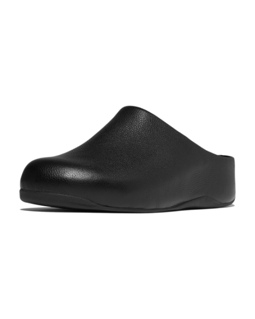 Shuv Tumbled-Leather Clogs All Black