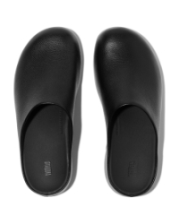 Shuv Tumbled-Leather Clogs All Black