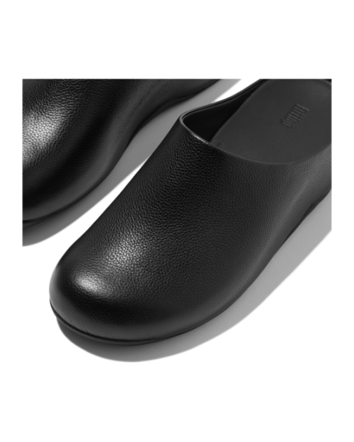 Shuv Tumbled-Leather Clogs All Black