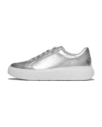 Rtg Metallic-Leather Sneakers Silver