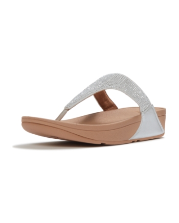 FitFlop Lulu Toepost - Hotfix Steeled Silver