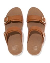 Lulu Adjustable Slide - Leather Light Tan