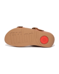 Lulu Adjustable Slide - Leather Light Tan