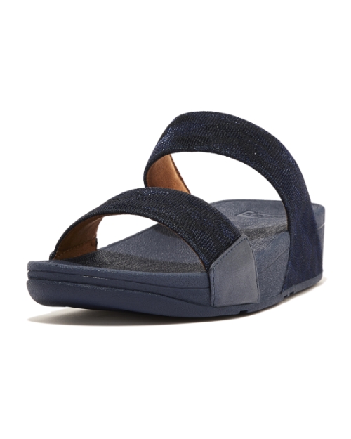 Lulu Slide - Geo Glitz Midnight Navy