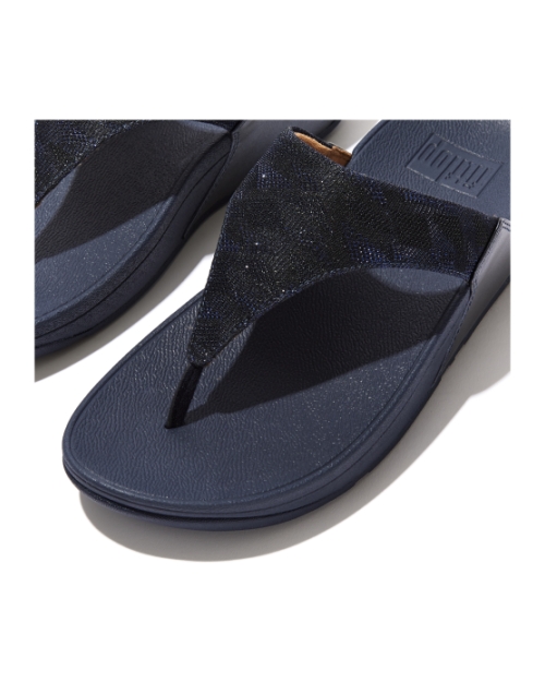 Lulu Toe Post - Geo Glitz Midnight Navy