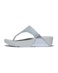 Lulu Shimmerlux Toe-Post Sandals Quiet Blue