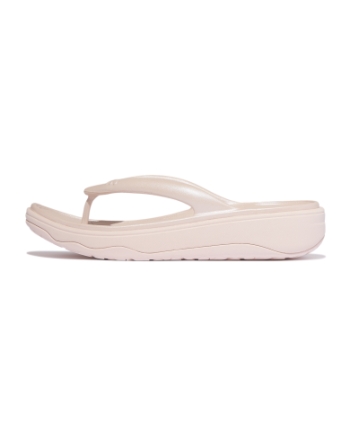 FitFlop Relieff Metallic Recovery Toe-Post Sandals Metallic Nude Rose