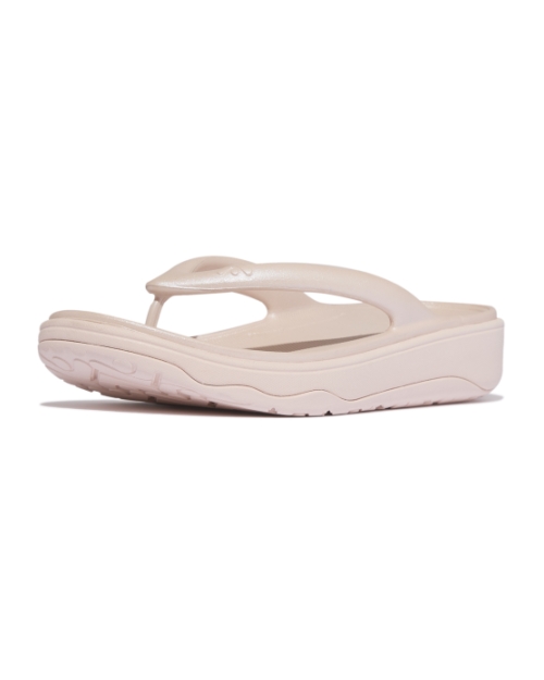Relieff Metallic Recovery Toe-Post Sandals Metallic Nude Rose