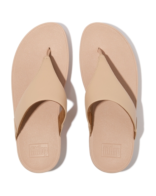 Lulu Leather Toepost Sandy Beige