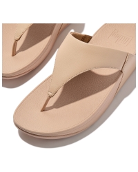 Lulu Leather Toepost Sandy Beige