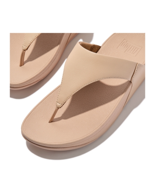Lulu Leather Toepost Sandy Beige