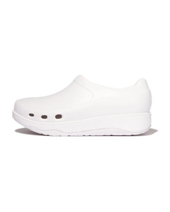 FitFlop Industrial Clog Urban White