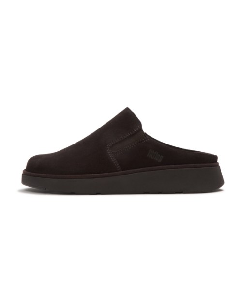 Gen-FF Closed Back Mule - Suede Chocolate Brown