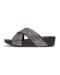 Lulu Cross Slide - Glitterball Silver