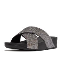 Lulu Cross Slide - Glitterball Silver