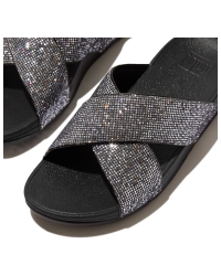 Lulu Cross Slide - Glitterball Silver