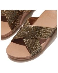 Lulu Cross Slide - Glitterball Old Gold