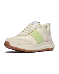 F-Mode Flow Sneaker - Nylon & Suede Mix Lime Mix