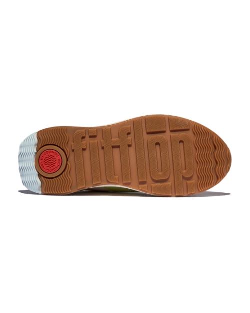F-Mode Flow Sneaker - Nylon & Suede Mix Lime Mix
