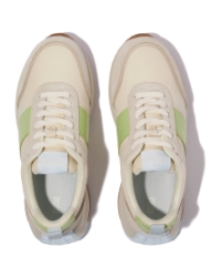 F-Mode Flow Sneaker - Nylon & Suede Mix Lime Mix