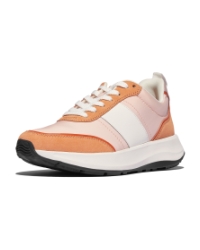 F-Mode Flow Sneaker - Nylon & Suede Mix Peachy/Clay Pink Mix