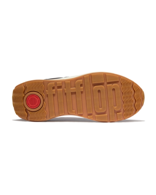 F-Mode Flow Sneaker - Nylon & Suede Mix Chocolate Brown/Cream